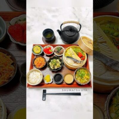 【和食献立】 春野菜と鰆をせいろで蒸す🐟簡単な副菜レシピはにんじん🥕 週末うたの #shots EP51🥝