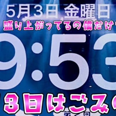 5月3日は年に1度のごみの日なのに誰も盛り上がってないので一人でさらば諭吉【ゴジエヴァ】このごみ1866養分】
