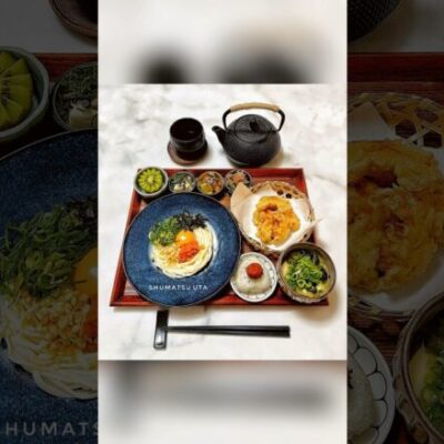 【和食献立】明太子のおうどん🥝週末うたの #shots EP67